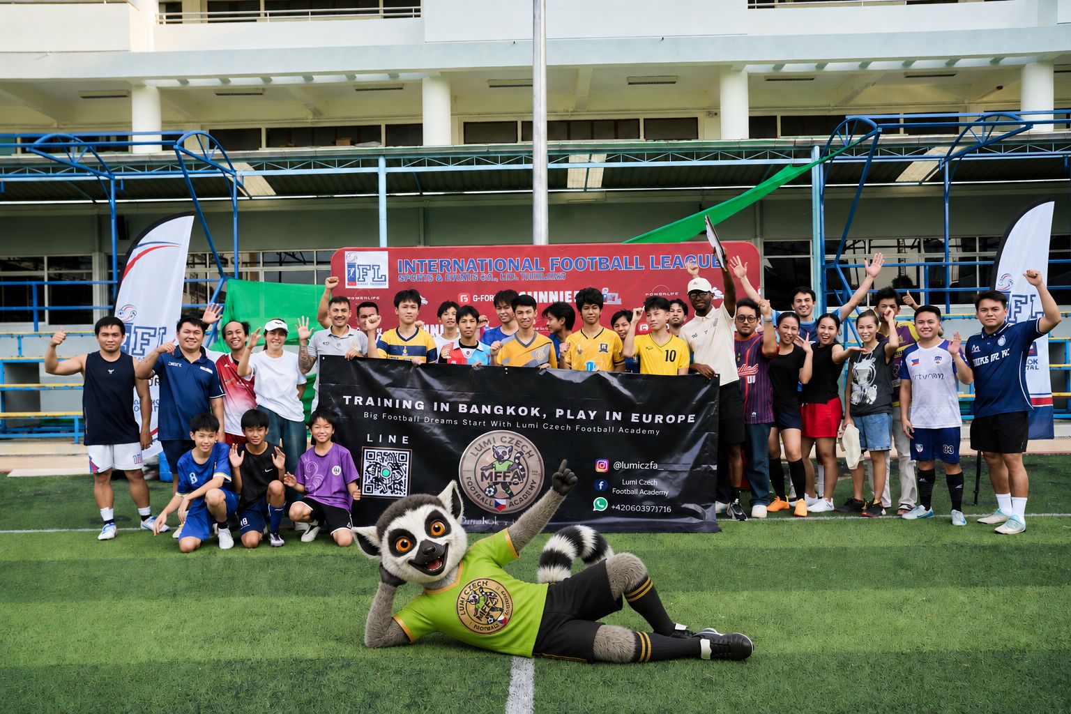 LUMI Czech Football Academy team at the IFL Season 4 Tournament in Bangkok